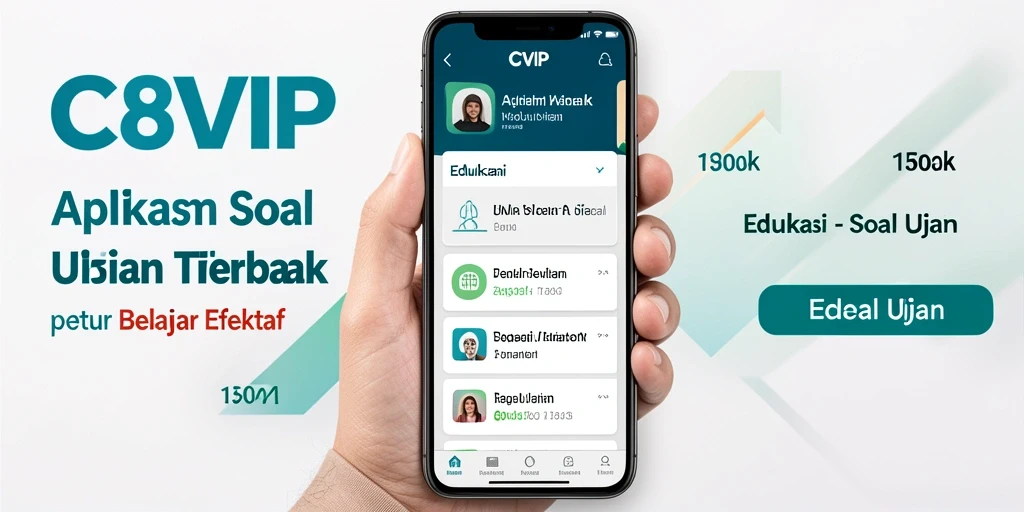 Antarmuka C8VIP yang user-friendly untuk Soal Ujian.