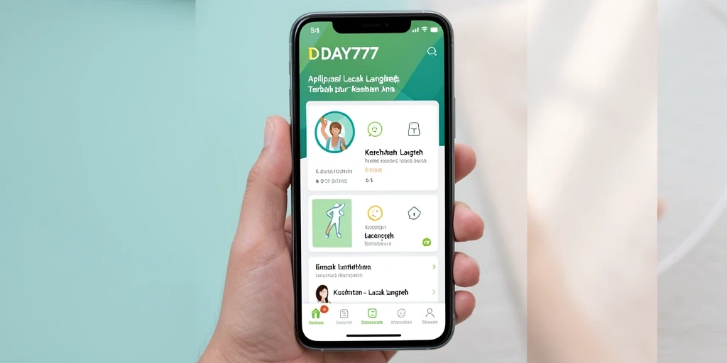 Antarmuka pengguna DAY777 menampilkan fungsi pelacakan langkah yang intuitif.