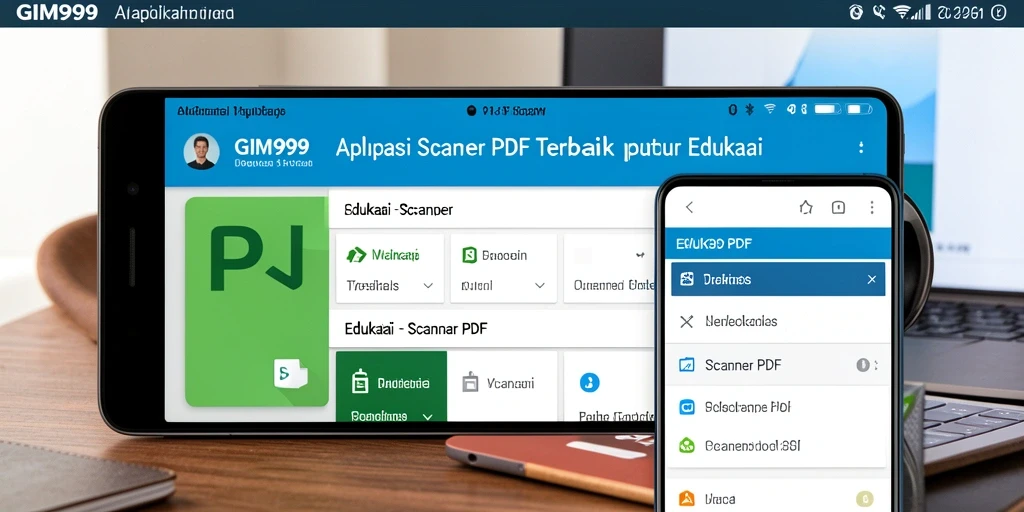 Antarmuka GIM999 menampilkan fitur Scanner PDF yang intuitif dan mudah digunakan.