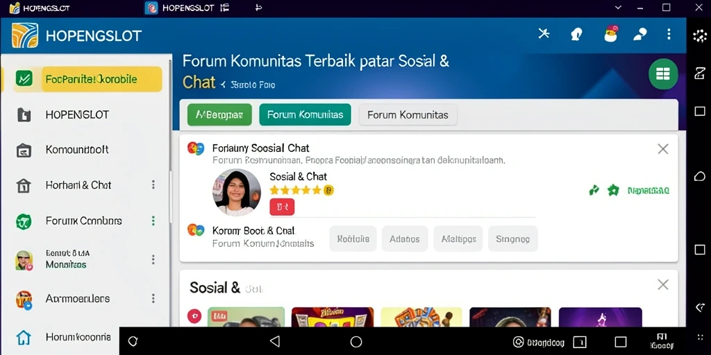 Antarmuka pengguna HOPENGSLOT yang ramah dan menarik.