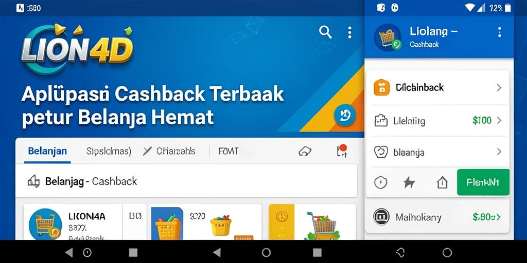Antarmuka LION4D yang menampilkan opsi cashback pengguna.