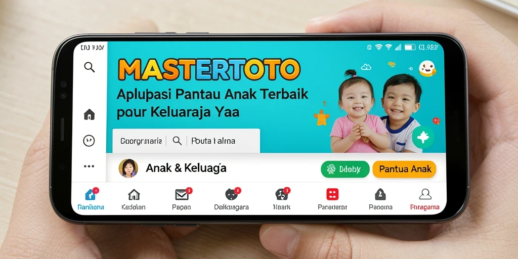 Antarmuka MASTERTOTO yang sederhana dan informatif untuk Pantau Anak.