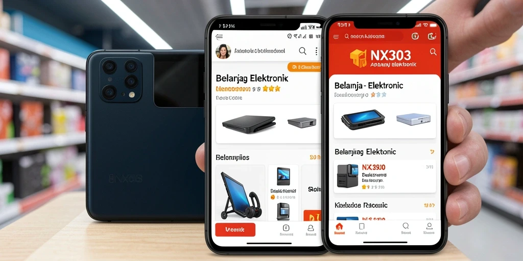 Tampilan antarmuka utama NX303 yang menarik dan fungsional.