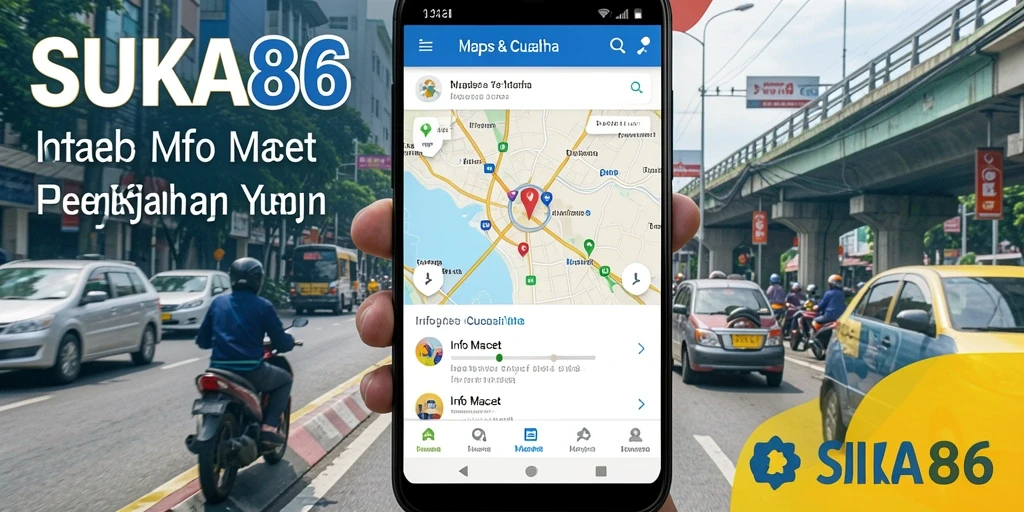 Antarmuka SUKA86 menampilkan peta lalu lintas yang jelas dan mudah dipahami.