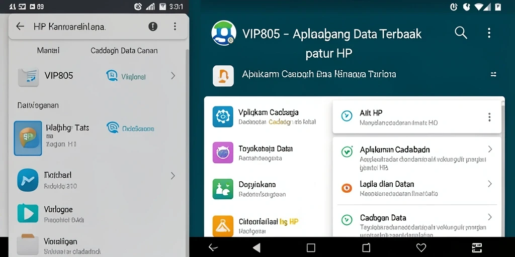 Tampilan antarmuka VIP805 yang sederhana dan fungsional.