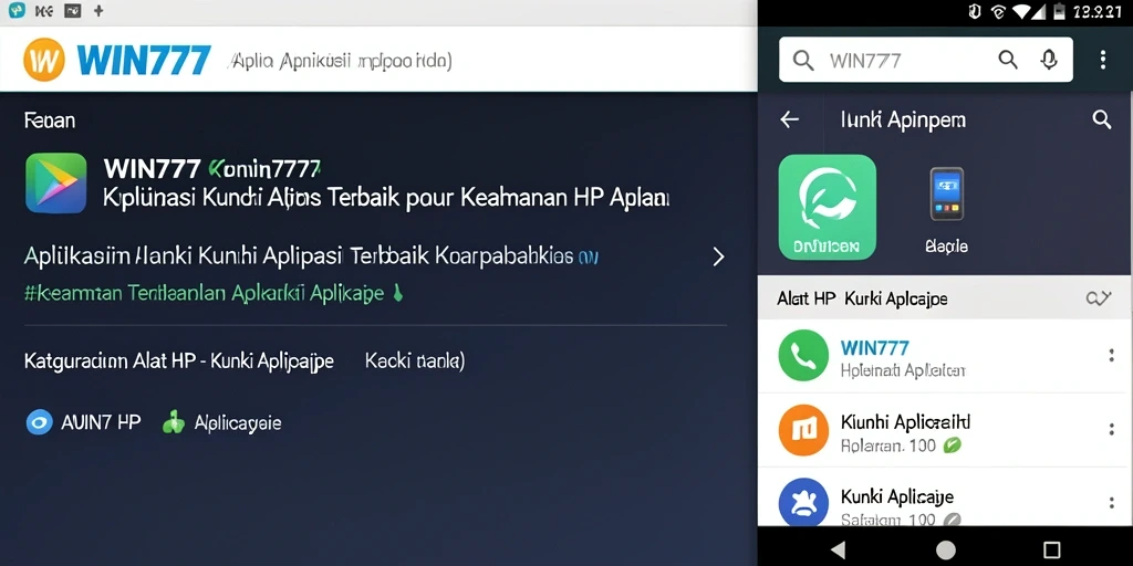 Tampilan antarmuka aplikasi Kunci Aplikasi WIN777 yang menarik dan mudah digunakan.