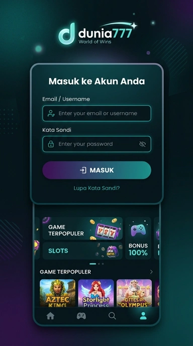 Panduan Login Akun dunia777 untuk Pengguna Android